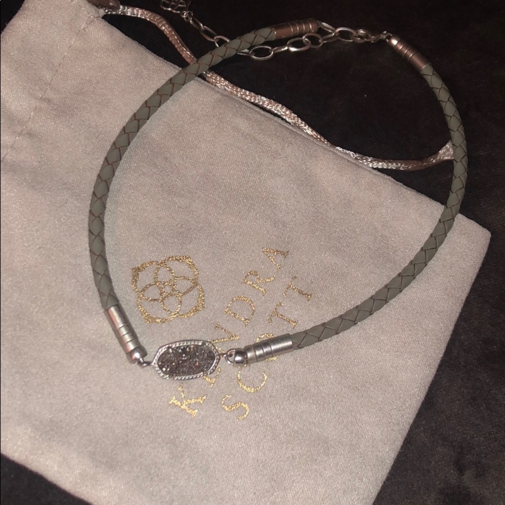 gray choker